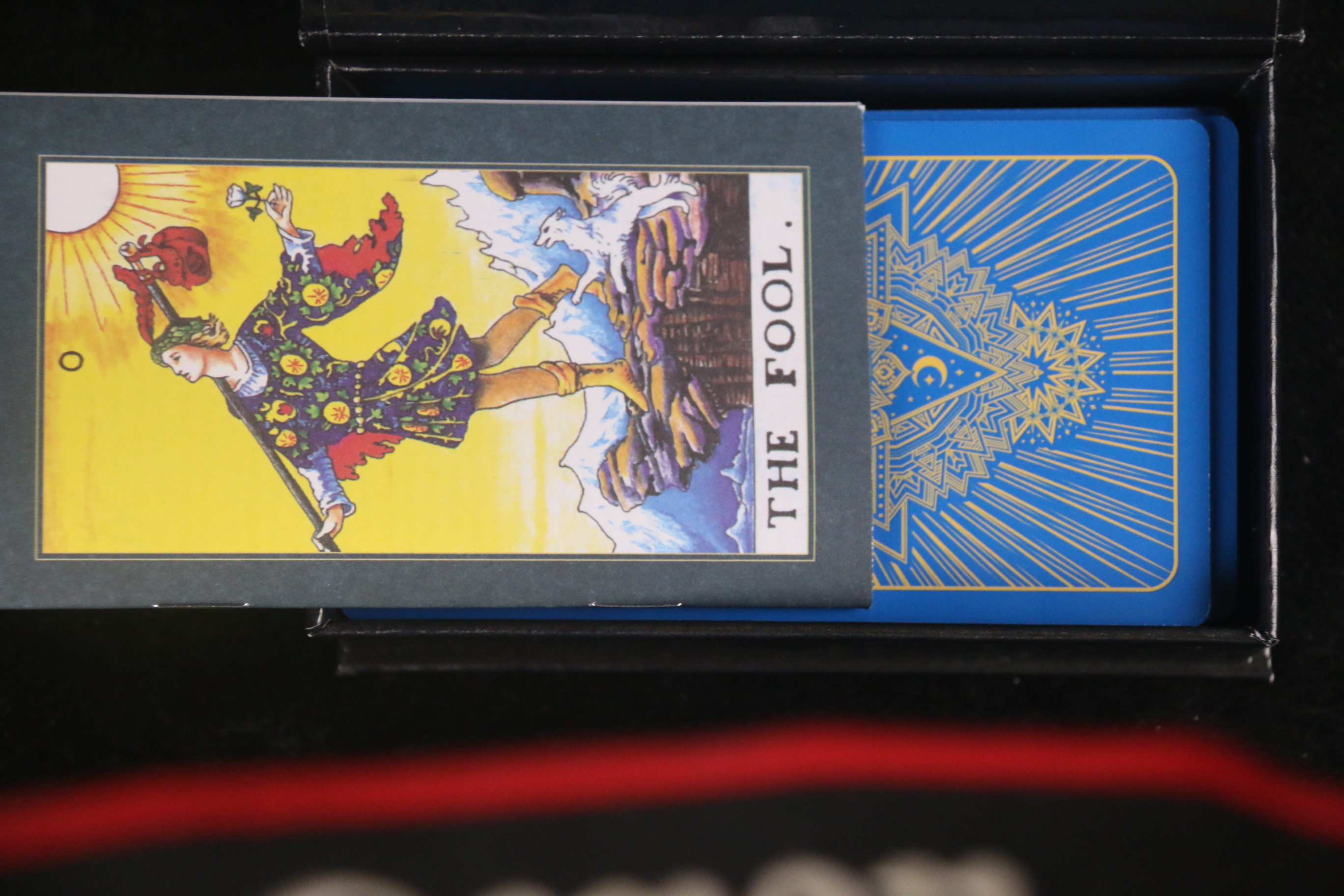 Bài  god foild tarot xanh dương