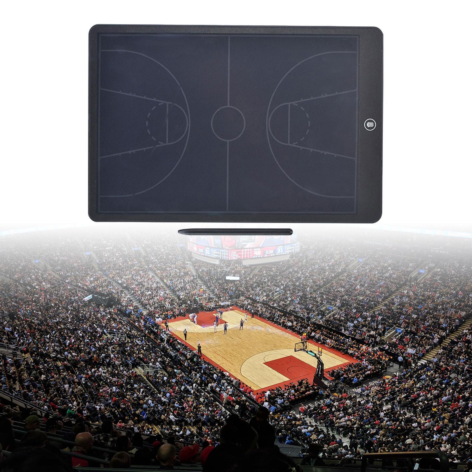 Electronic Board Basketball Portable Play Board Practice Training Strategy with Pen Erasable Teaching Board