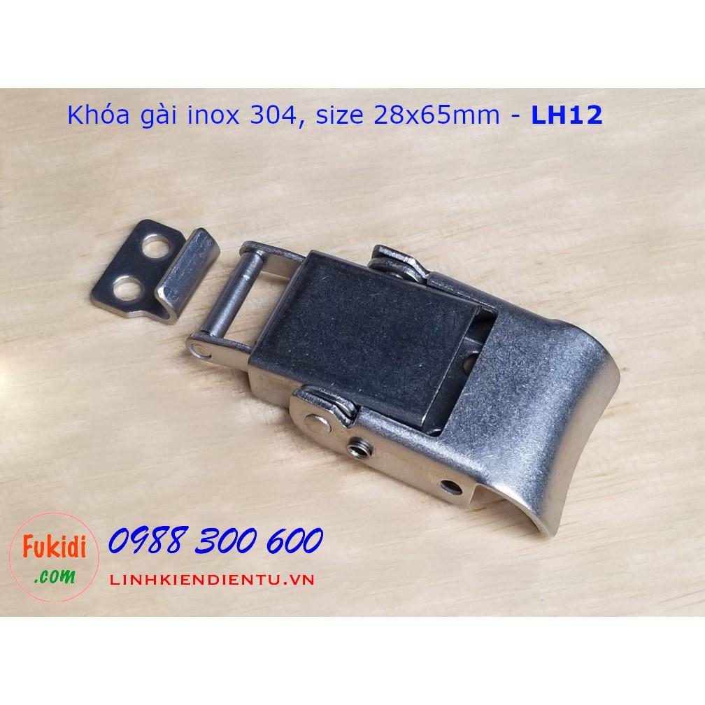 Móc khóa gài hộp dụng cụ LH12, chất liệu inox 304