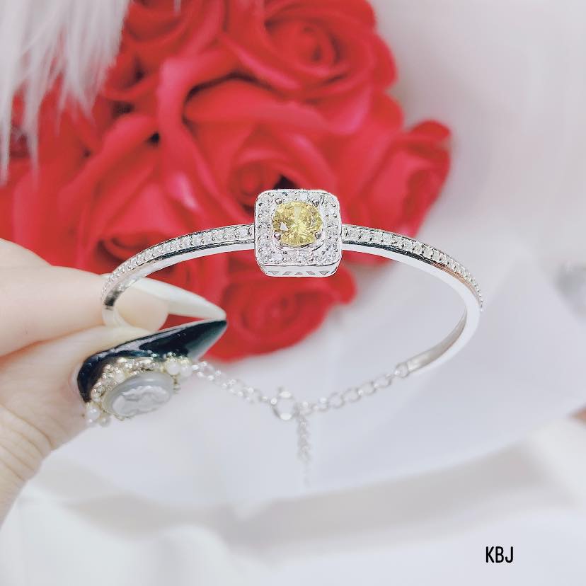 Vòng tay nữ bạc đẹp MS0155 phụ kiện nữ Vàng bạc an chi