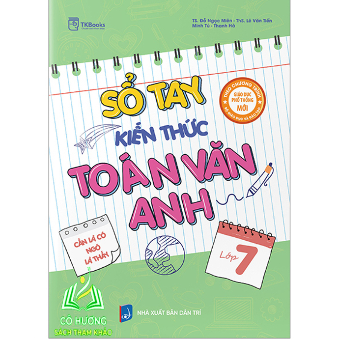 Sách - Sổ tay kiến thức Toán Văn Anh Lớp 7