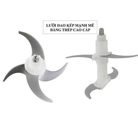 Lưỡi dao kép của xay thịt dung tích 3 lít cối INOX