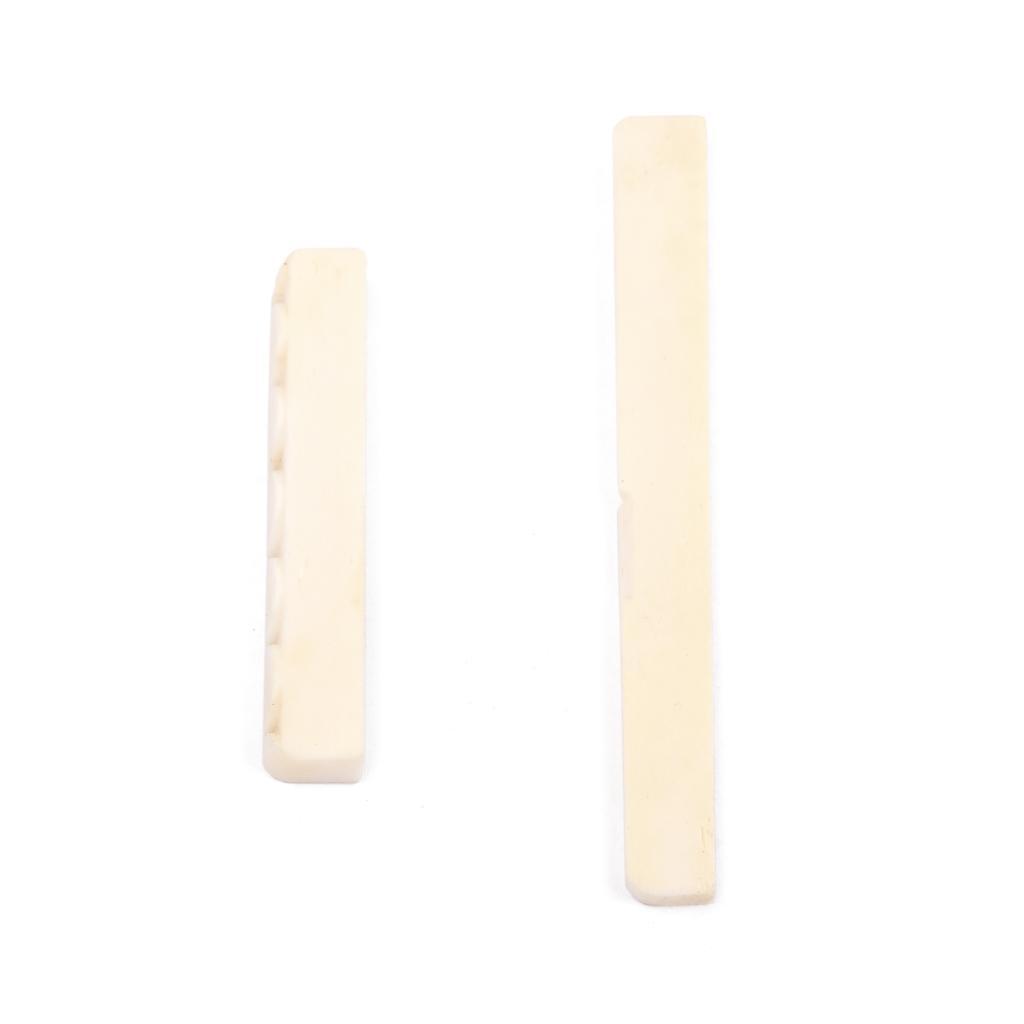 2-7pack Bone Bridge Saddle&Nut for Classical Guitar Parts Accessories