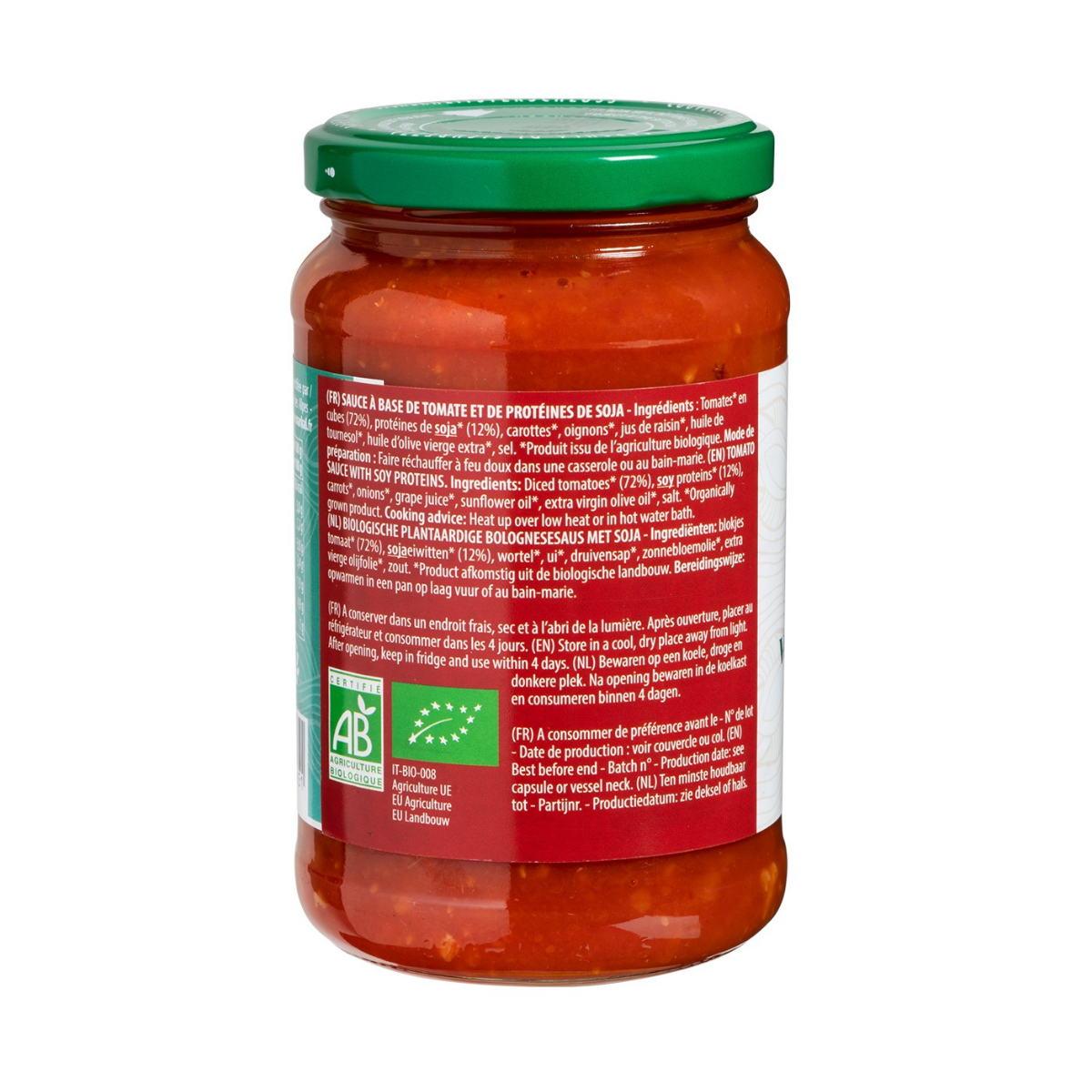 Sốt mì Ý Bolognese hữu cơ thuần chay 340gr - Luce