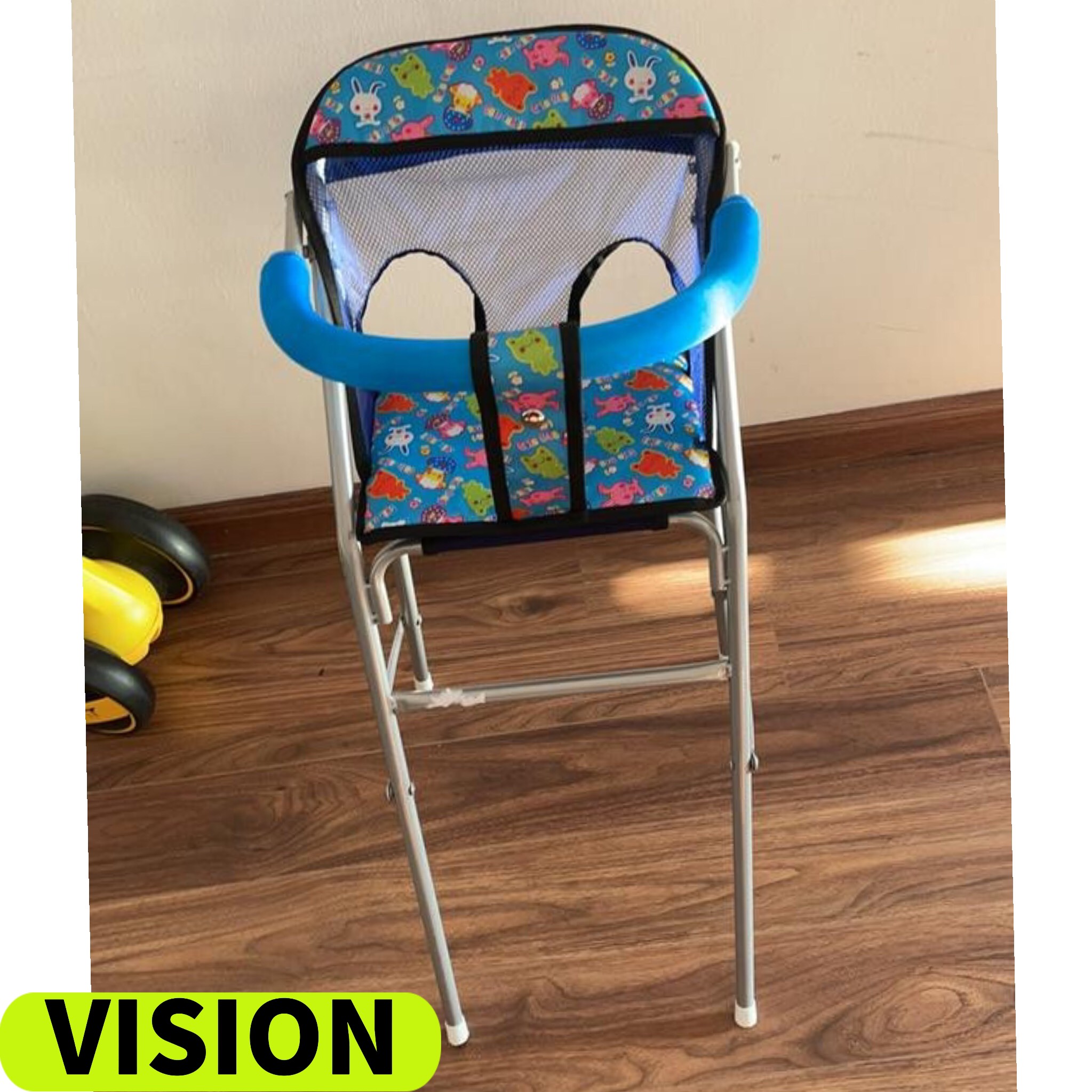 Ghế ngồi xe Vision cho bé , GHẾ GA XẾP SẮT SƠN TĨNH ĐIỆN