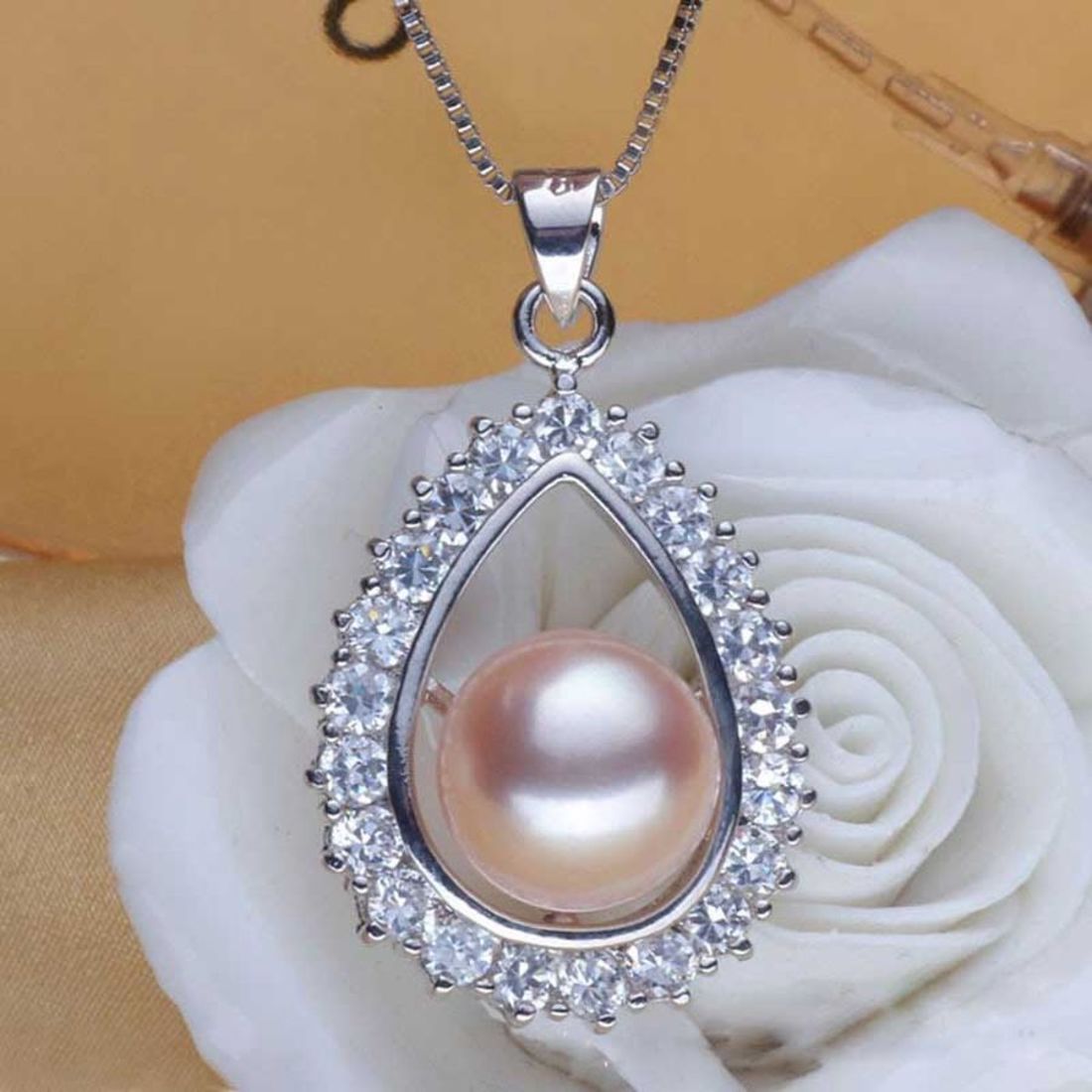 Mặt Dây Chuyền Ngọc Trai Nước Ngọt Thiên Nhiên Cao Cấp - Mắt Ngọc - Trang Sức Cô Tấm - PEARL EYES (9-10ly) - CTJ2810