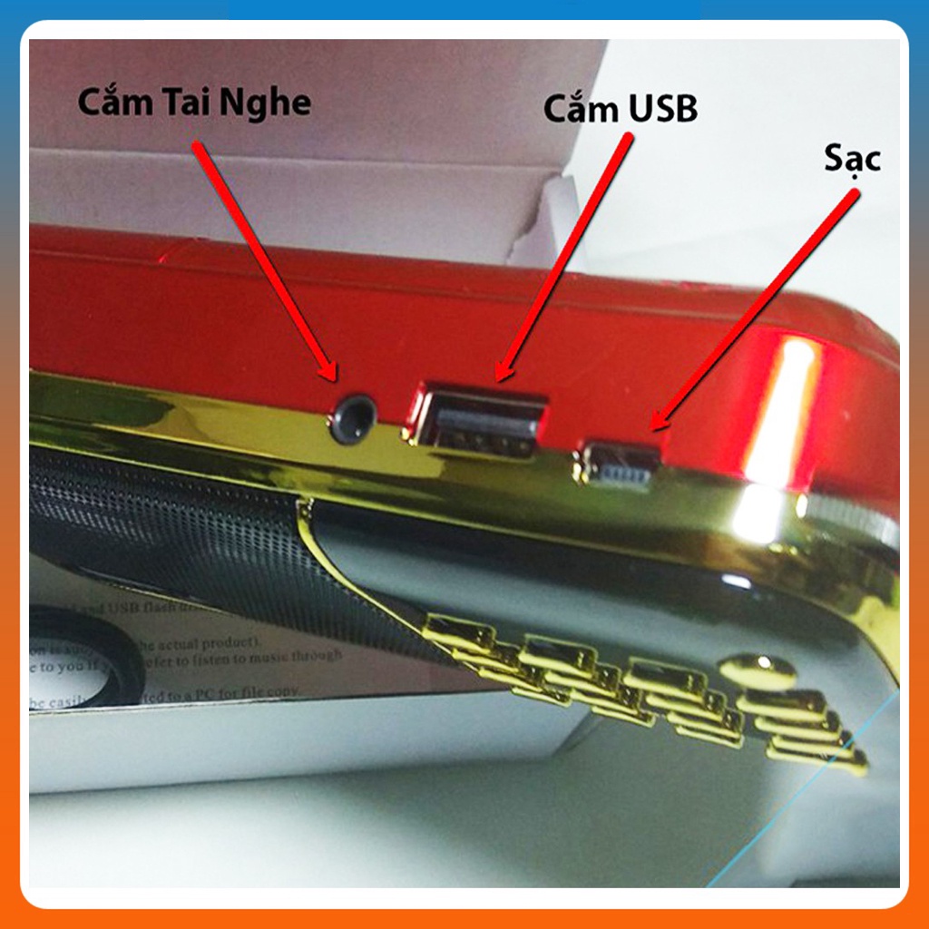 Loa Nghe nhạc USB, thẻ nhớ 836 2pin (màu ngẫu nhiên) - hàng nhập khẩu