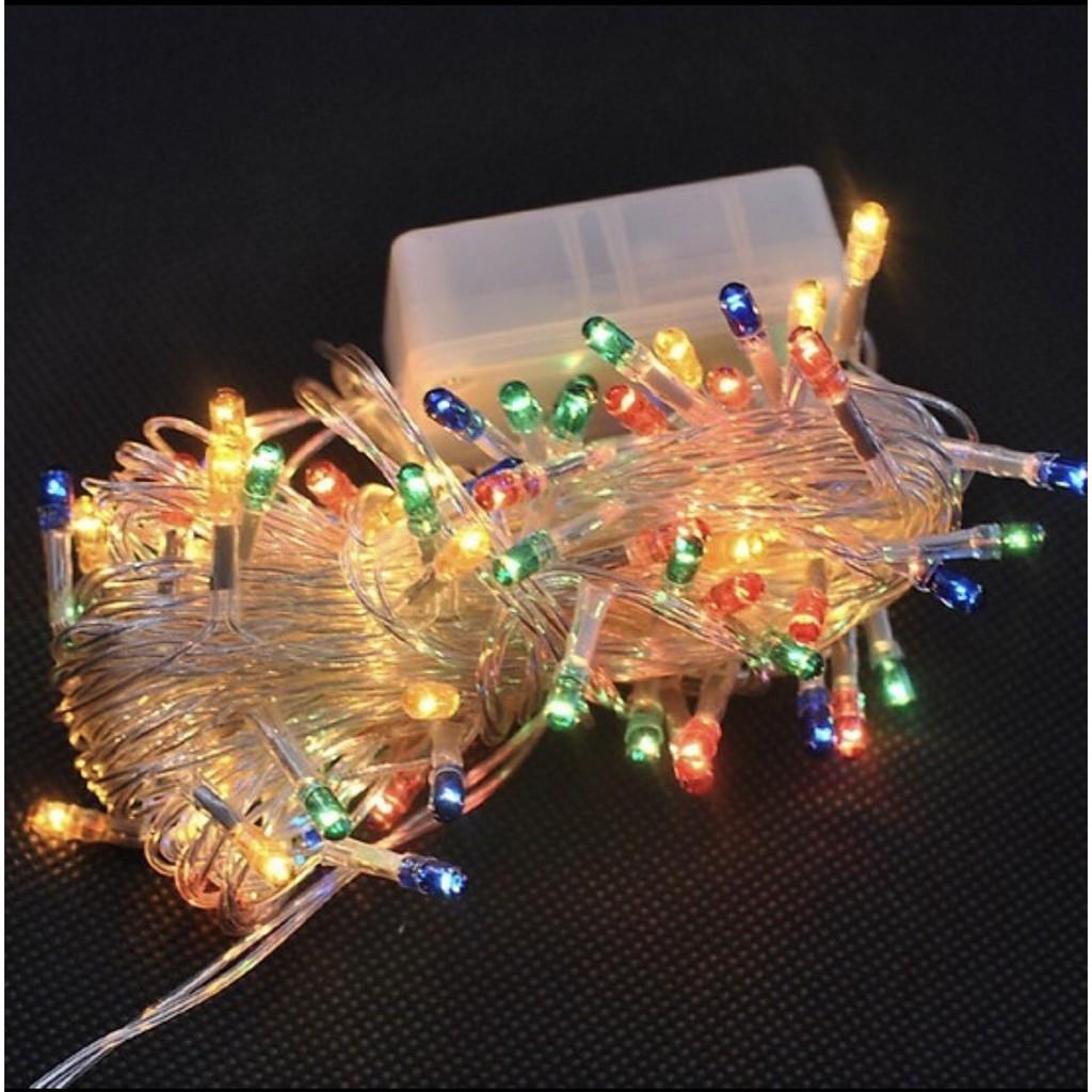 Dây đèn trang trí noel tết Chớp Nháy 5m 40 bóng nhiều màu