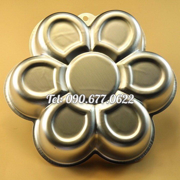 Khuôn làm bánh, rau câu hoa mai 6 cánh – Loại 26 cm – Mã số 1066