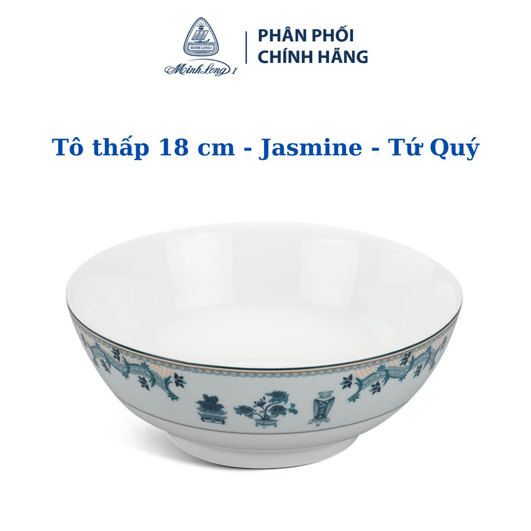 Tô 18cm Jasmine Tứ Quý (071805133) - Gốm sứ cao cấp Minh Long 1