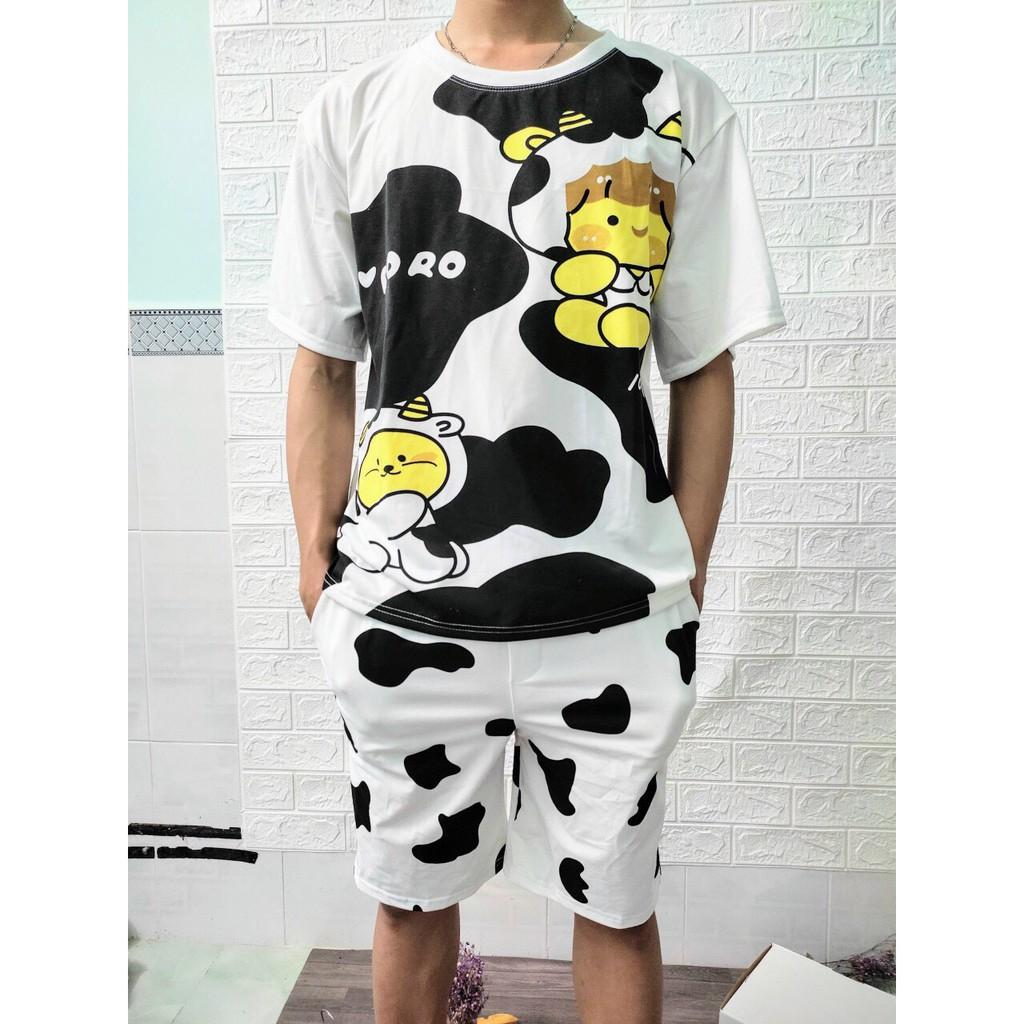 Set bộ mặc cute BÒ SỮA