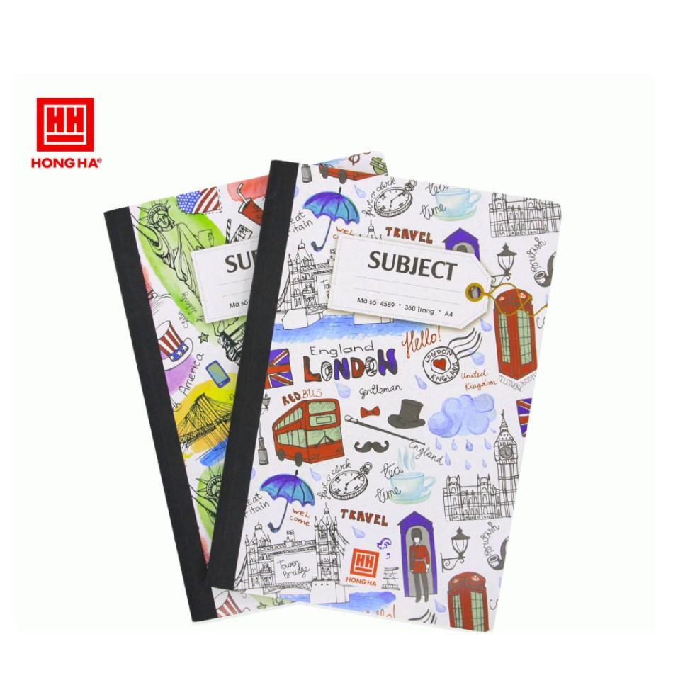 Sổ bìa bồi Hồng Hà Subject A4 360 trang 4589
