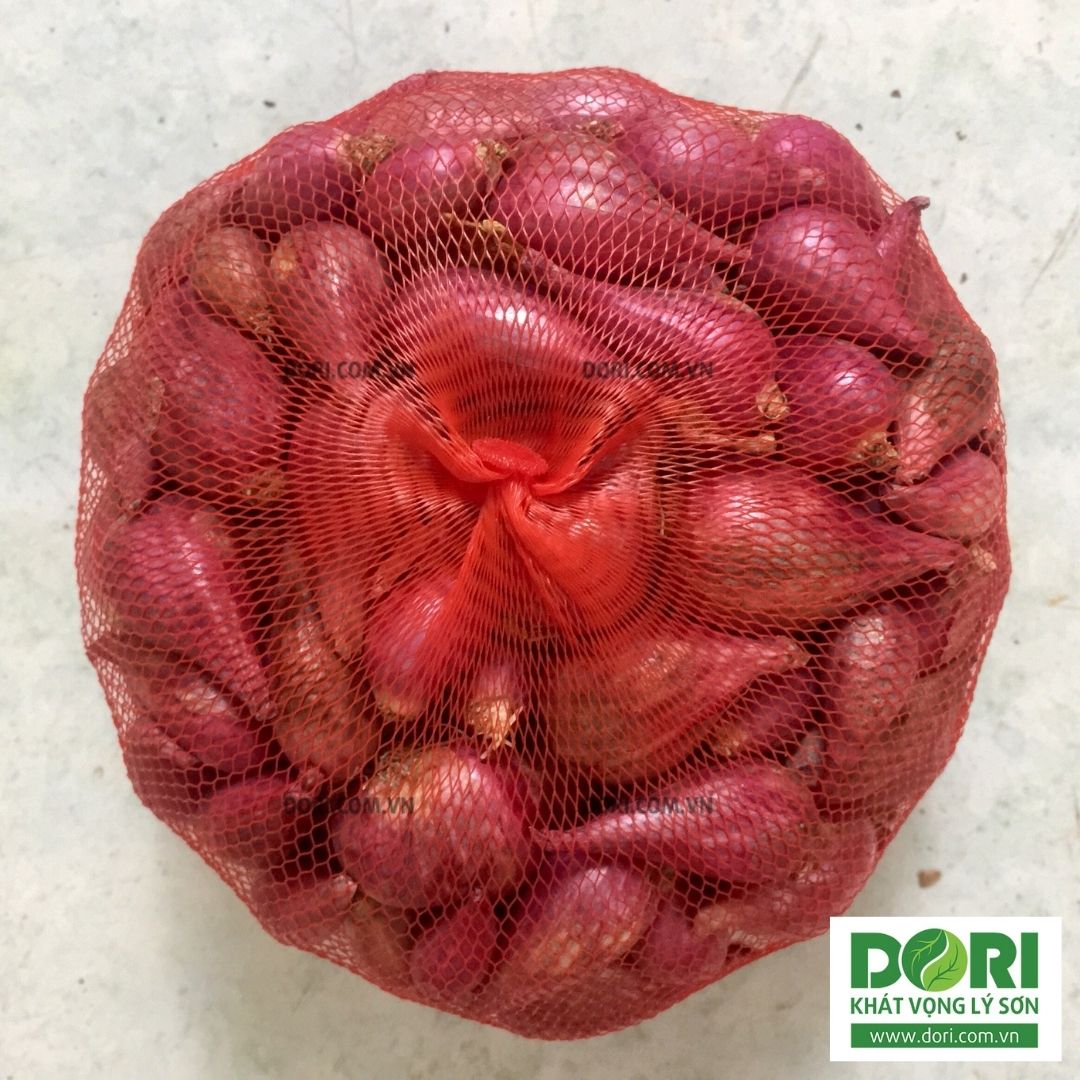 Đặc Sản Phan Rang - Hành tím khô Phan Rang - Dori Thơm - 1kg - củ to tròn rất khô và thơm