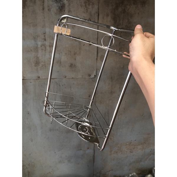 Kệ góc nhà tắm inox 304 kệ nhà tắm 2 tầng kệ đựng xà bông kệ góc hai tầng kệ inox nhà tắm kệ góc tường kệ tam giác inox