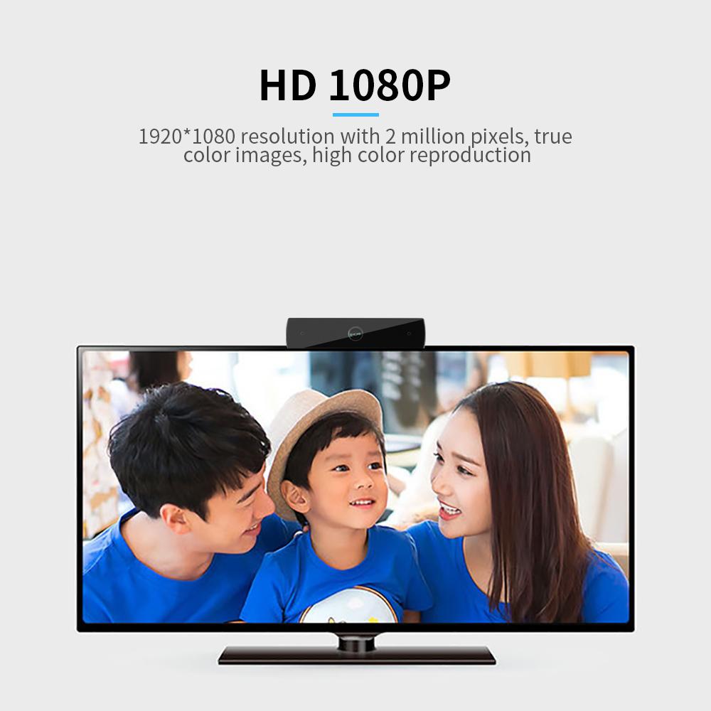 Camera hội nghị HD 1080P Góc rộng tiêu cự cố định Camera hành trình USB tích hợp micrô không có ổ đĩa cho PC