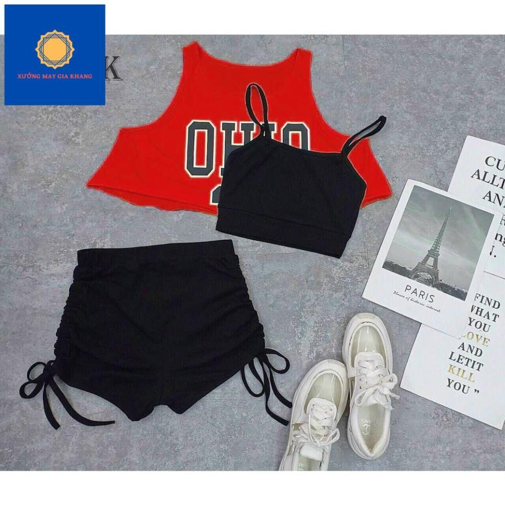 MS: 210577 - Set 3 Bộ sport body ôm, thời trang, sành điệu cho bé gái - Quần áo trẻ em