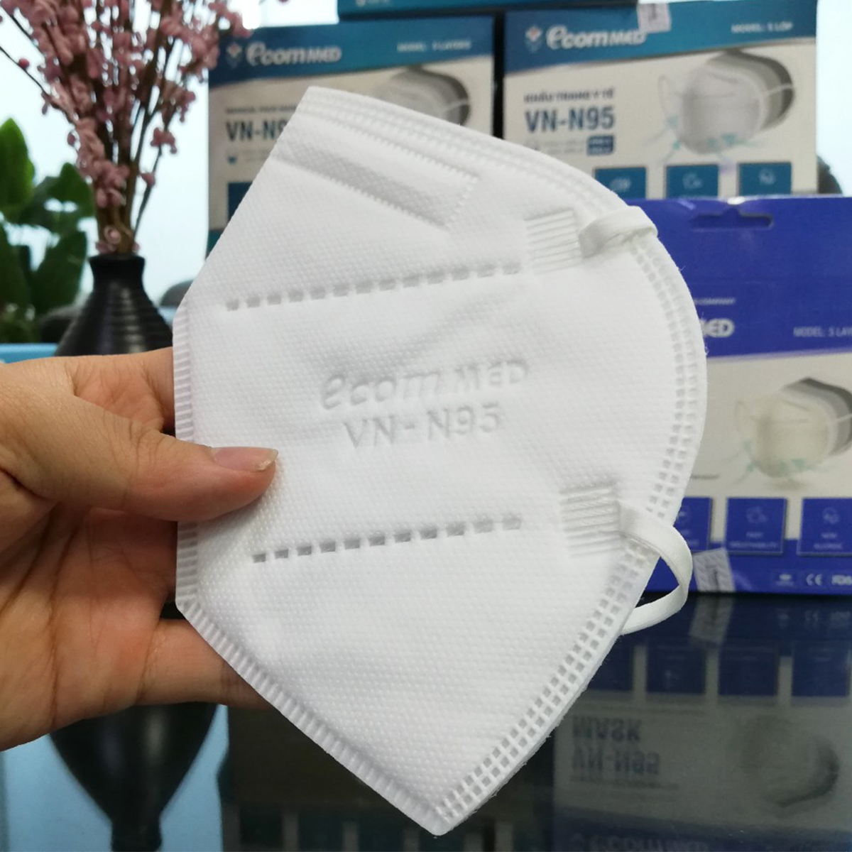 Khẩu Trang N95 EcomMed Combo 3 Hộp