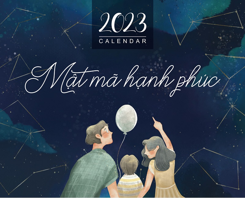 Lịch Để Bàn 2023 - Mật Mã Hạnh Phúc