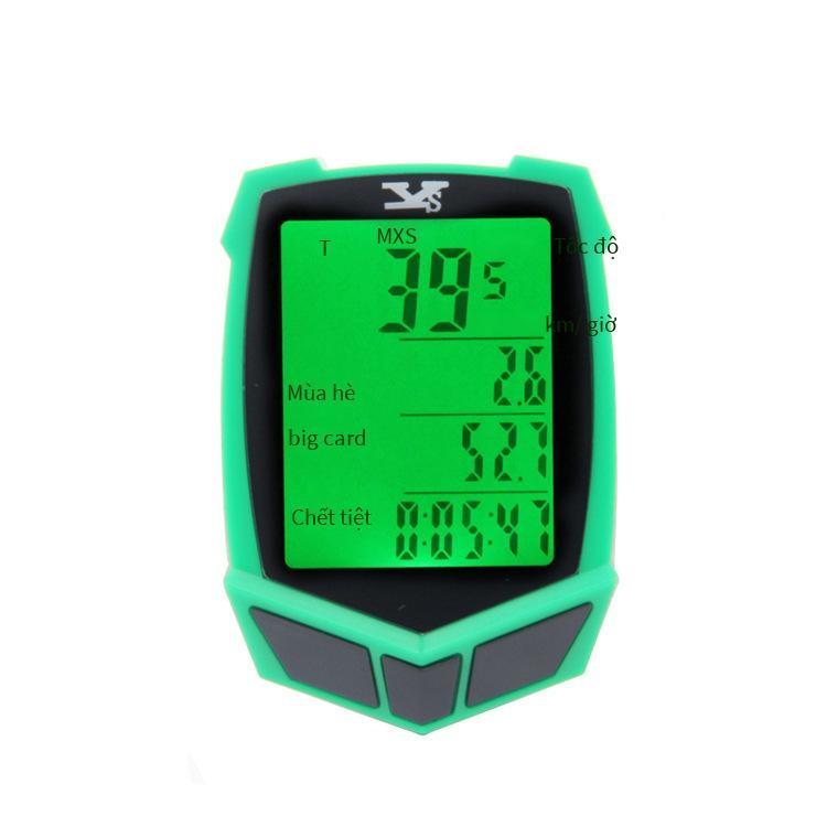 Khuyến Mãi YS661 Đồng Hồ Tốc Độ Xe Đạp Đa Năng Chống Thấm Nước Không Dây Mã Đồng Hồ Đo Đường Xe Đạp Bảng Mã Hướng Dẫn Sử Dụng Bảng Mã