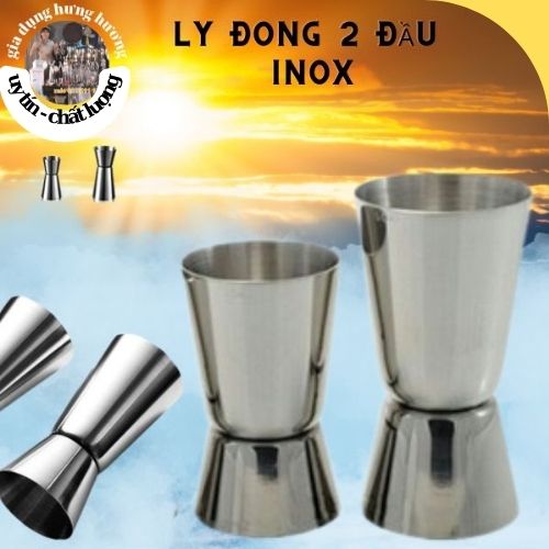 Zigger 2 đầu inox, Ly đong 2 đầu inox 20/40ml