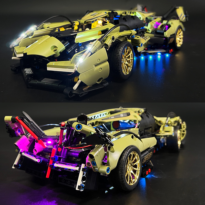 Đồ Chơi Lắp Ráp Mô Hình Siêu Xe Thể Thao Lambo V12 Vision GT 8553 Điều Khiển Từ Xa Với 1039 Mảnh Ghép
