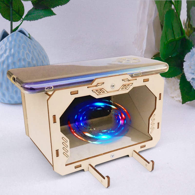 Máy chiếu phim 3D hologram bằng gỗ cho bé