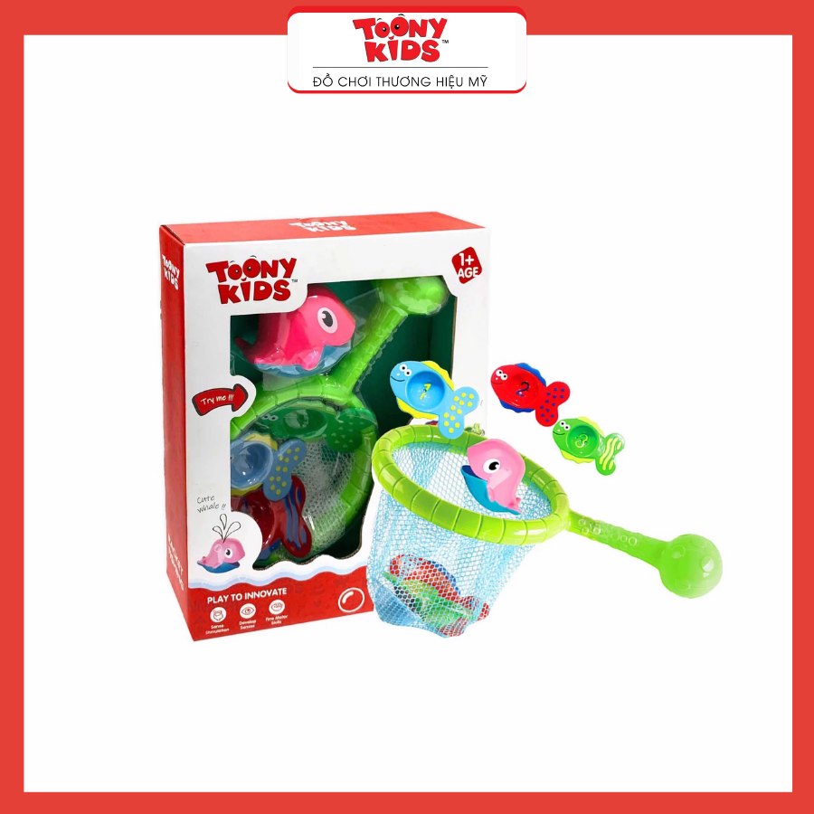 Đồ Chơi Bộ Nhà Tắm Cá Heo TOONYKIDS Cho Bé - RACKET FISHING TN020