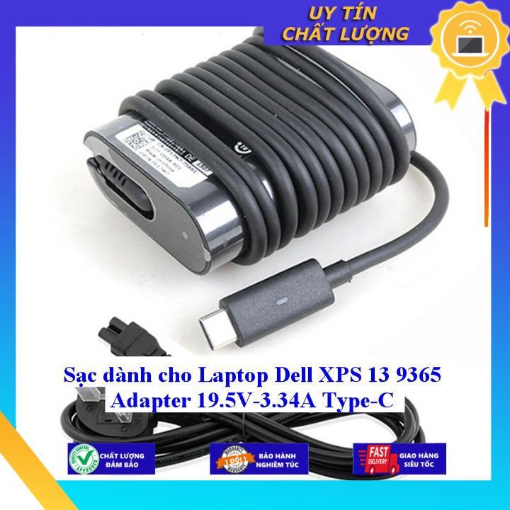 Sạc dùng cho Laptop Dell XPS 13 9365 Adapter 19.5V-3.34A Type C - Hàng Nhập Khẩu New Seal