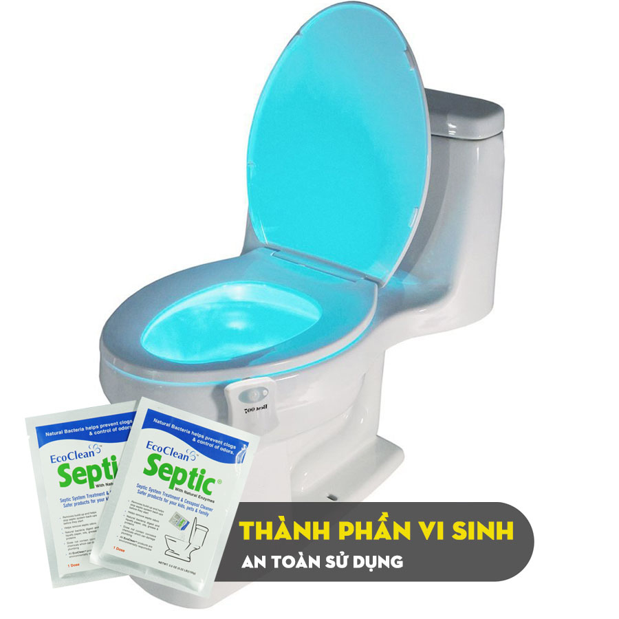 Vi Sinh Xử Lý Hầm Cầu, Bể Phốt Bị Đầy - EcoClean Septic - Nhập Khẩu Mỹ - Túi 100gram