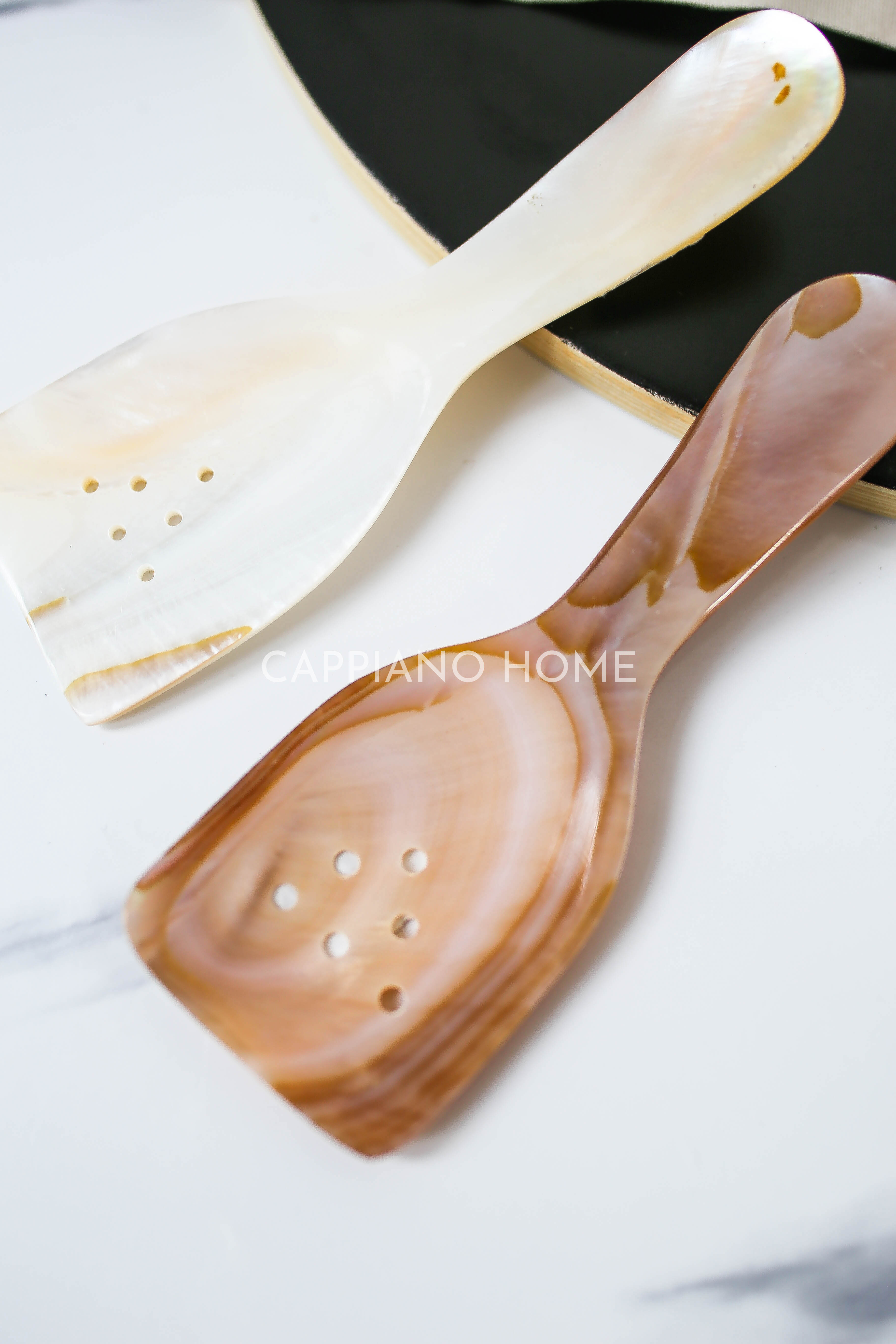 Thìa khảm trai xà cừ chạm trổ cánhình lá , dụng cụ ăn trứng cá muối caviar, trang trí nhà bếp, phụ kiện chụp ảnh đồ ăn |