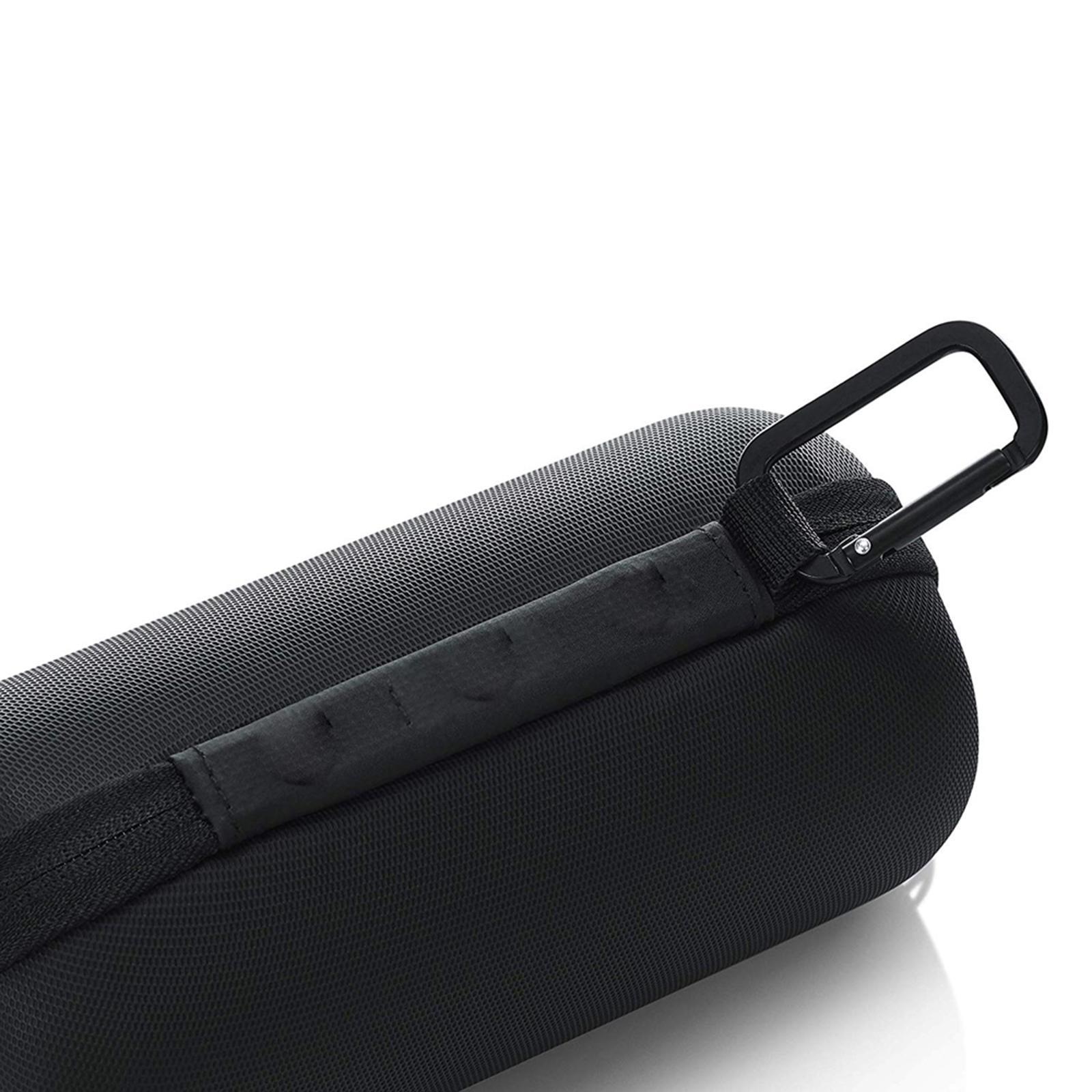 Zippered Hard Travel Case, Shockproof Anti Scratch W/Carabiner Splash Proof Storage Bag for JBL Flip 6 Bluetooth Speaker