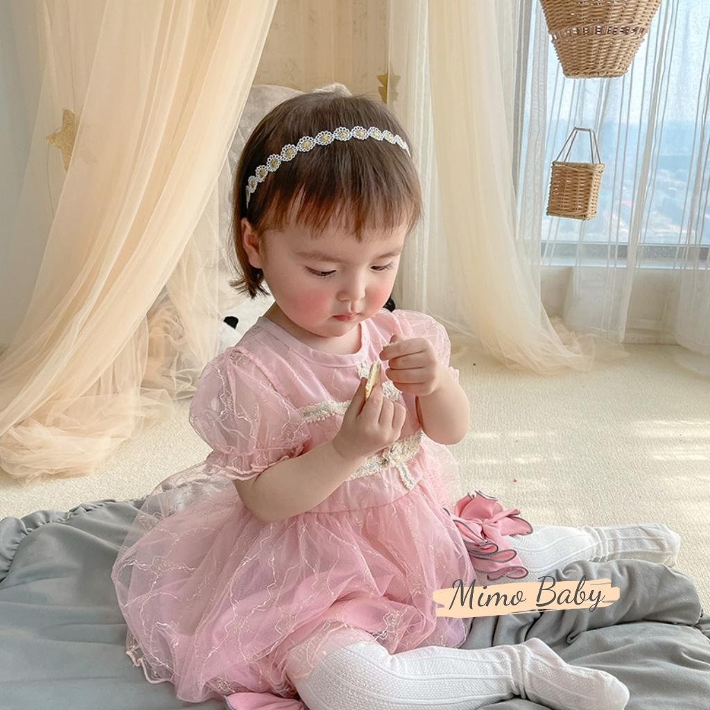 Băng đô dây hoa phong cách tiểu thư xinh xắn cho bé gái BD52 Mimo Baby