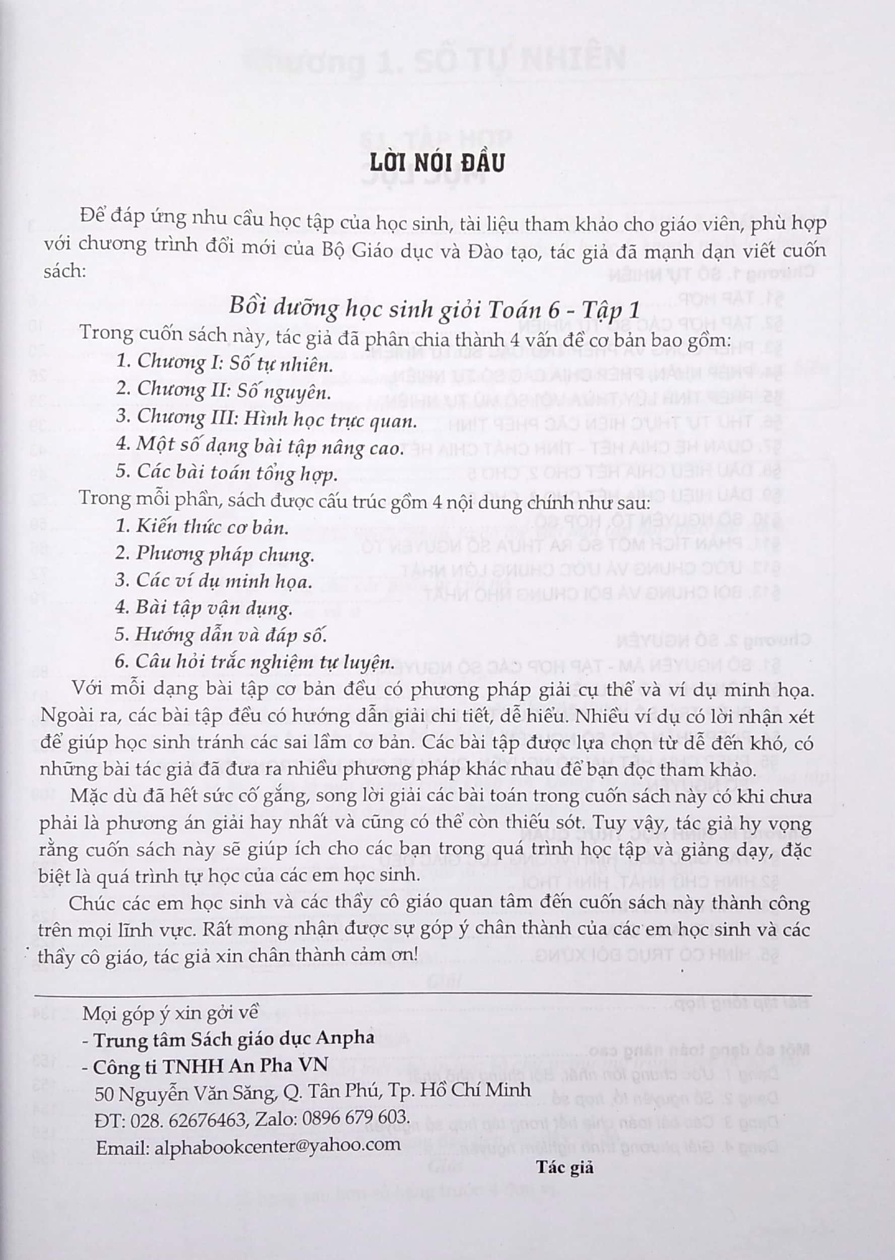Bồi Dưỡng Học Sinh Giỏi Toán Lớp 6 - Tập 1