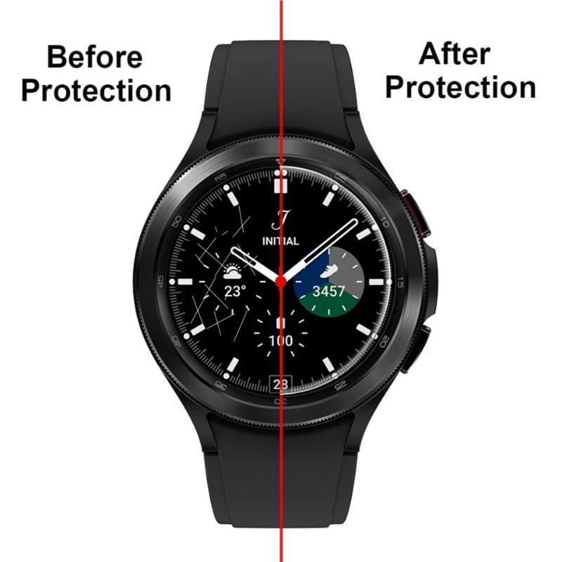 Kính cường lực 2D chống trầy xước bảo vệ cho đồng hồ Samsung Galaxy Watch 4 40mm / 44mm và Watch 4 classic 42mm / 46mm