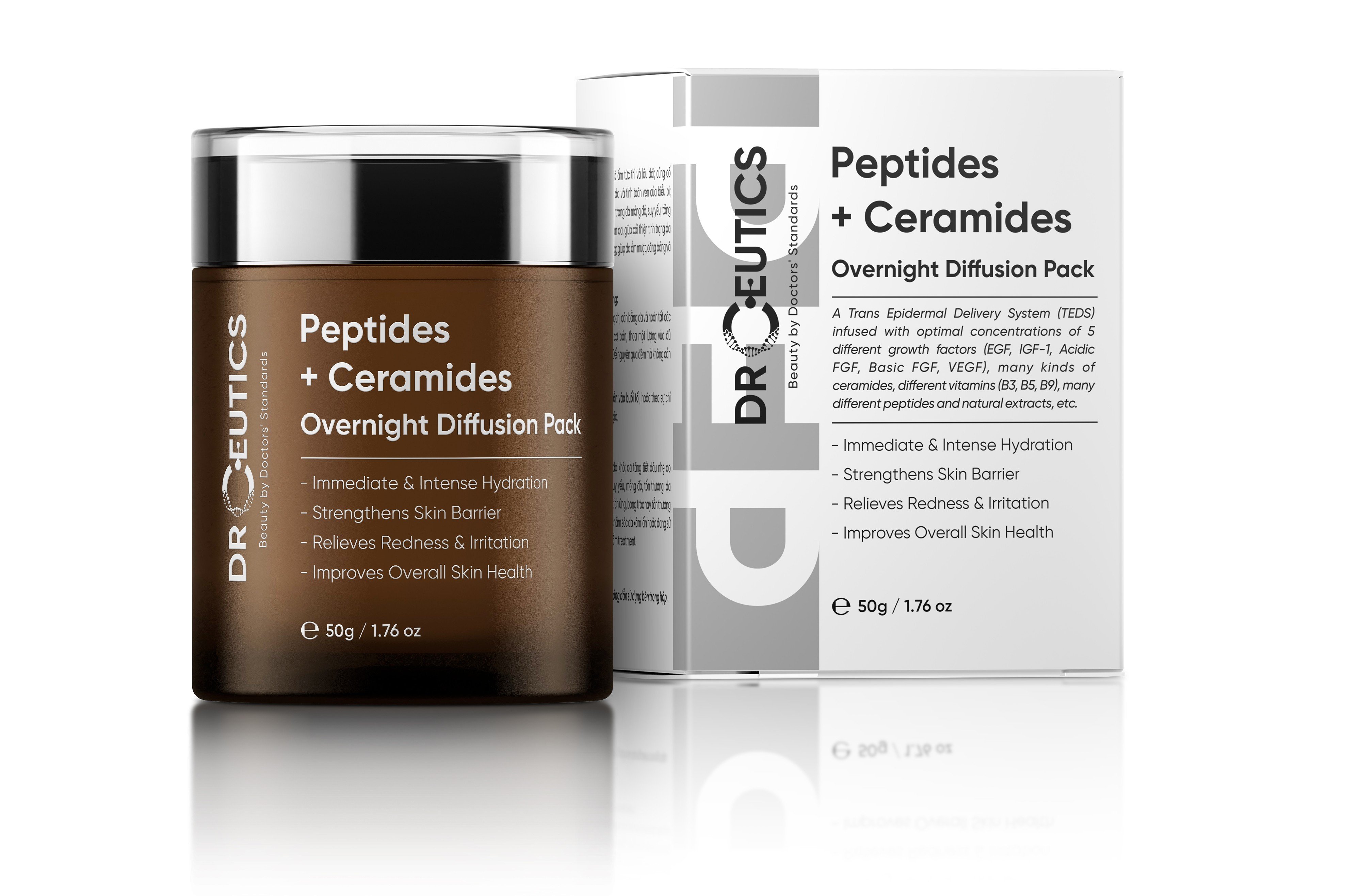 DRCEUTICS - Kem Dưỡng Phục Hồi Da Chứa Peptides Và Ceramides Overnight Diffusion Pack