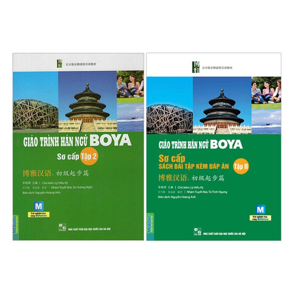 Sách Combo 2 Cuốn Giáo Trình Hán Ngữ Boya Sơ Cấp 2 + Sách Bài Tập Đáp Án