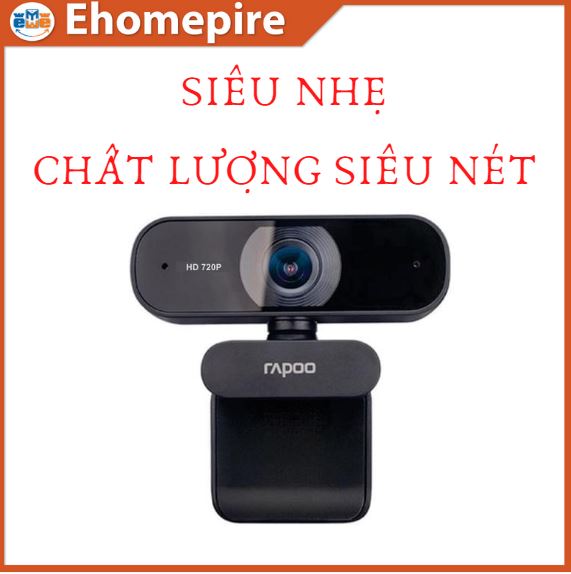 Webcam 720p Rapoo C200 Hàng chính hãng - Dùng cho học online NPP Ehomepire