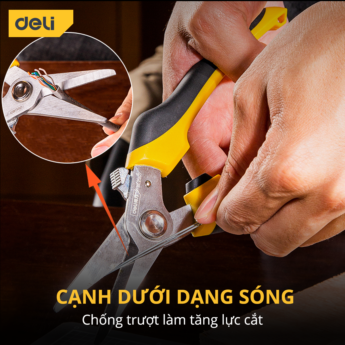 Kìm Cắt Đa Năng Deli Cao Cấp Kích Thước 8inch - Chất Liệu Chống Mòn, Gỉ - Sử Dụng Được Trên Nhiều Vật Liệu - DL2908