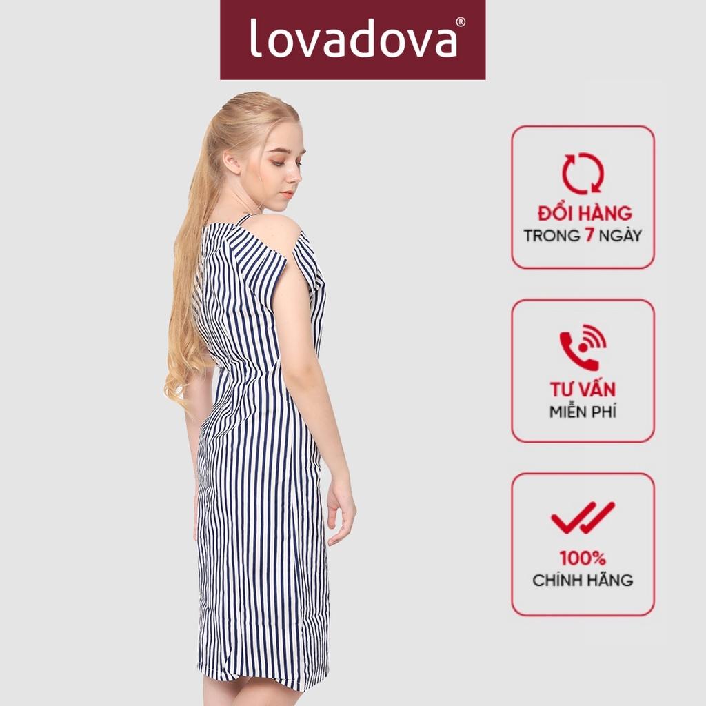 Đầm trễ vai nhún lưng sau - Lovadova 20D01C004