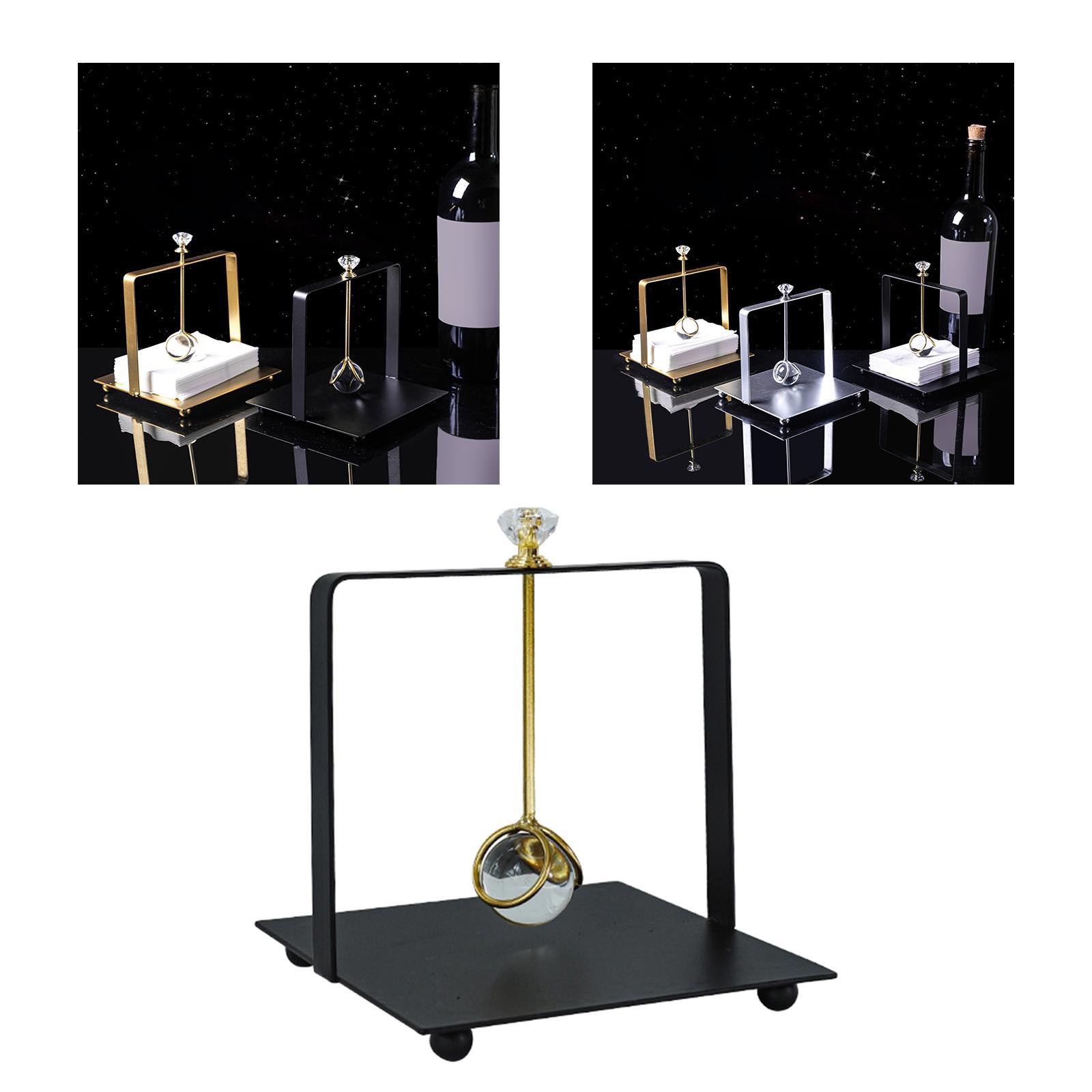 Napkin Holders Rack Metal Organizer Tissue Dispenser for Stand Party Kitchen