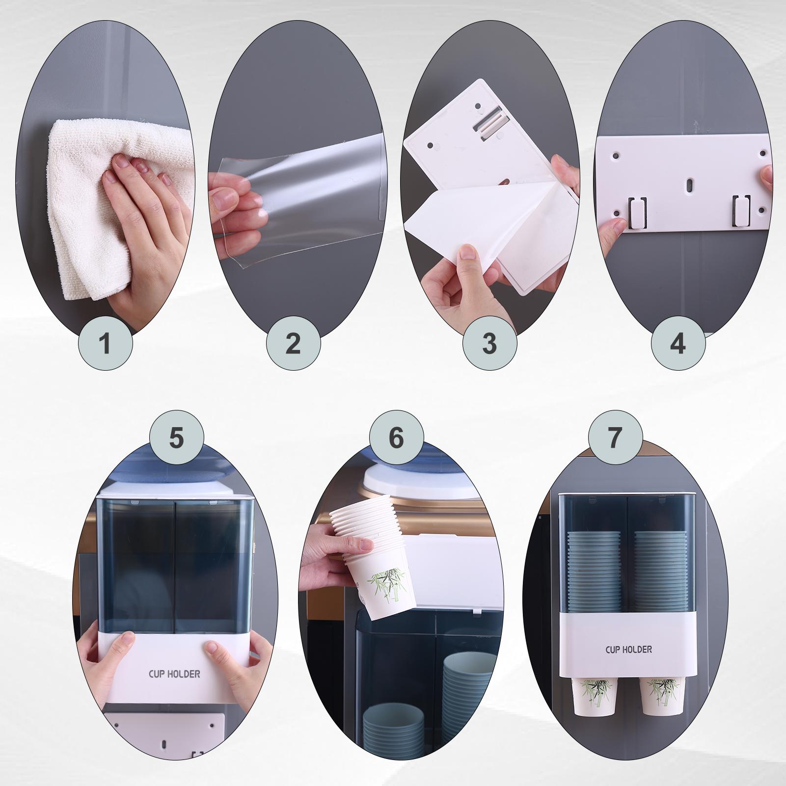 Hộp đựng ly uống nước sử dụng 1 lần, có nắp chống bám bụi