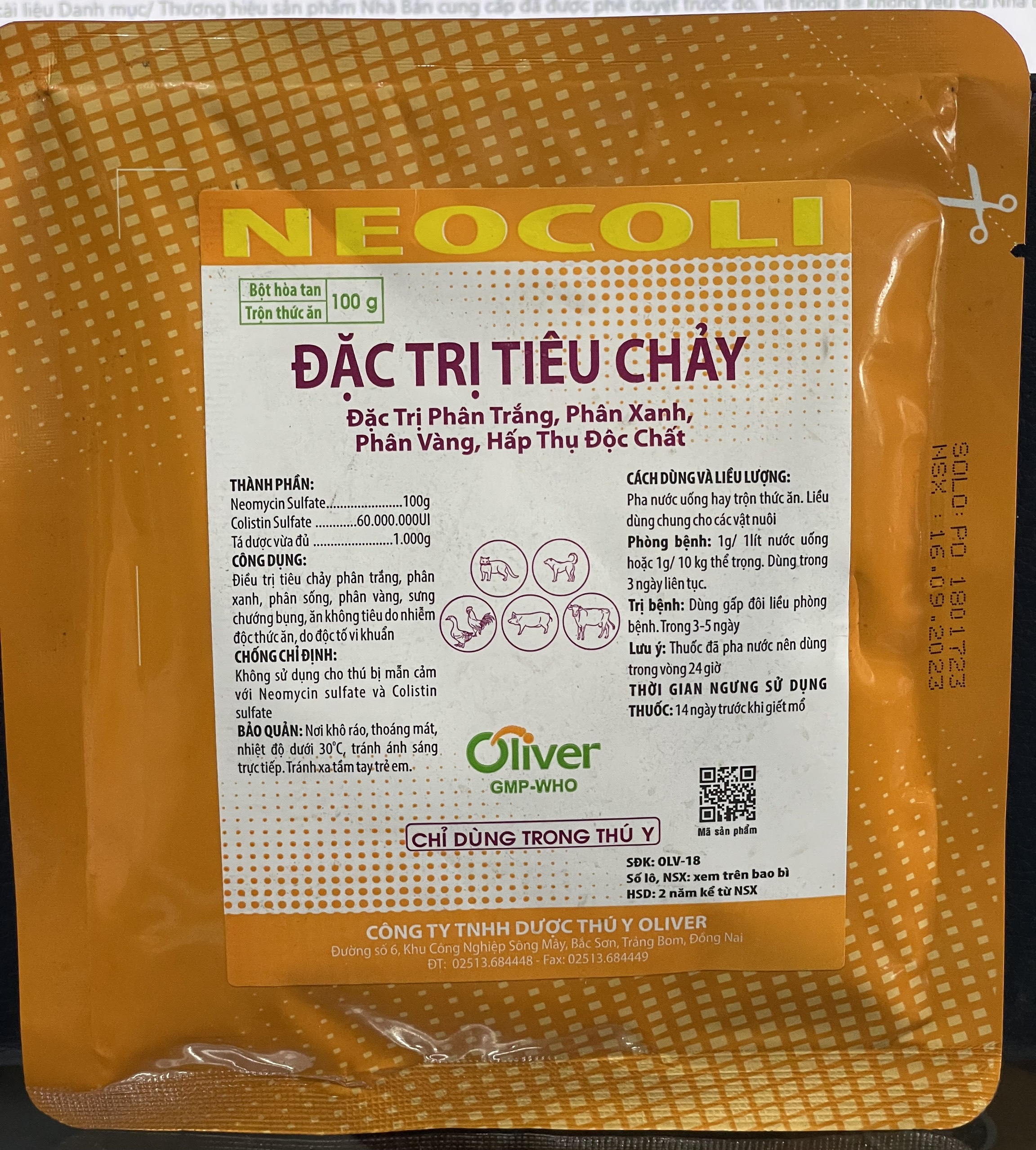 NEOCOLI 100g - ĐẶC TR.Ị TIÊU CHẢY