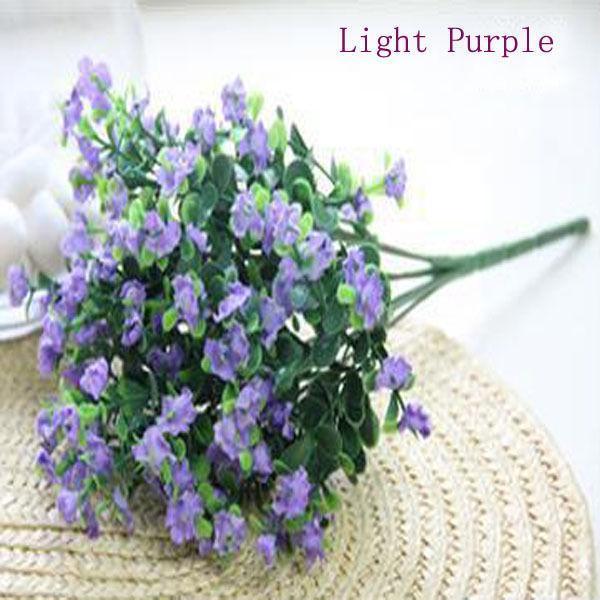 Artificial Plant Silk Gypsophila Flowers Stem Wedding Party Home Decor White