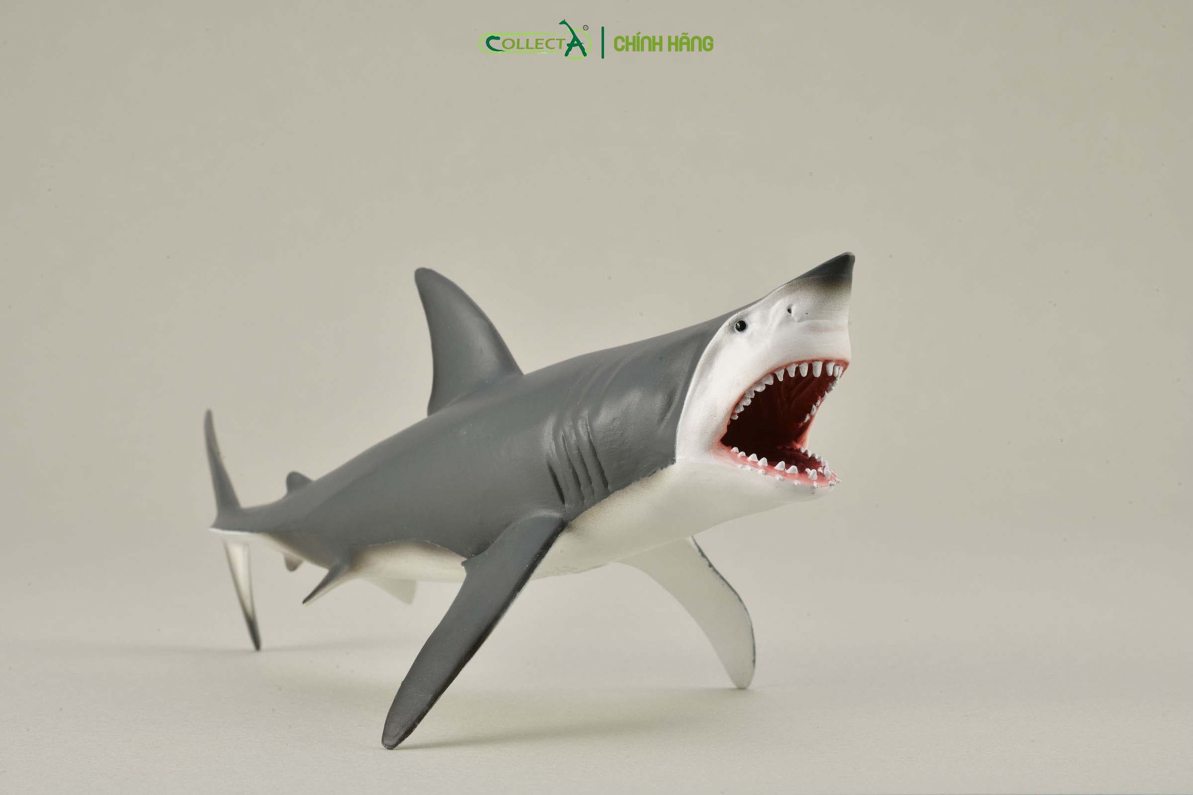 Mô hình thu nhỏ: Cá Mập Trắng - Great White Shark - Open Jaw, hiệu: CollectA, mã HS 9652080[88729] -  Chất liệu an toàn cho trẻ - Hàng chính hãng