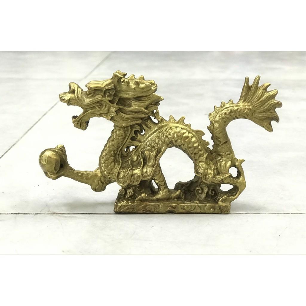 Tượng rồng cắp ngọc bằng đồng MS13