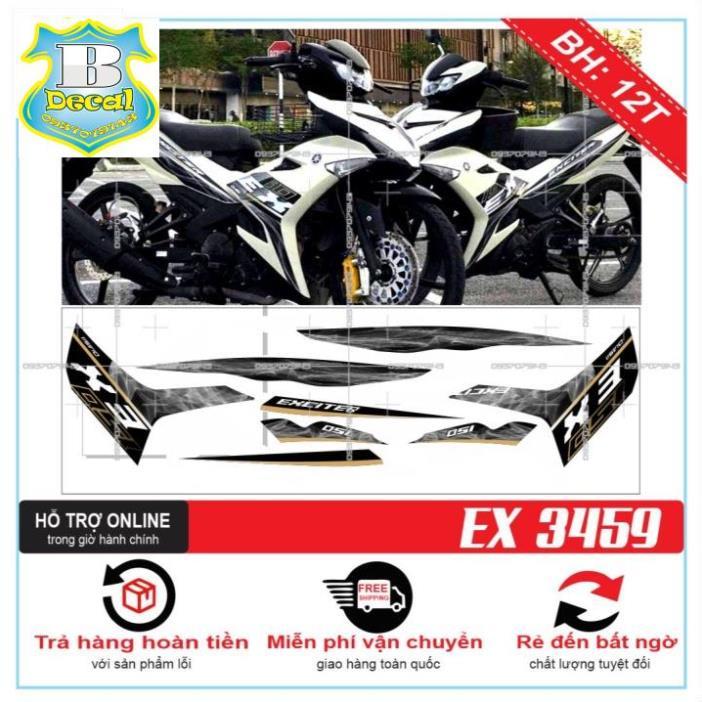 Tem rời dành cho EX 150 KHÓI DÁN XE TRẮNG 3459
