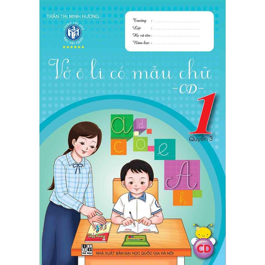 Vở ô li mẫu chữ lớp 1 Cánh diều ( quyển 2, quyển 3 - bộ Cánh diều)