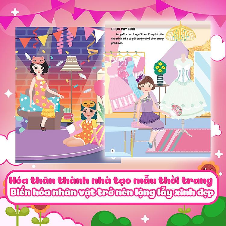 Sách Sáng tạo thời trang: Thời trang đám cưới (Hơn 100 stickers)