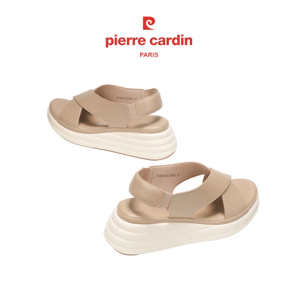 Hình ảnh Giày Sandal Nữ Đế Cao Da Pierre Cardin - PCWFWS234