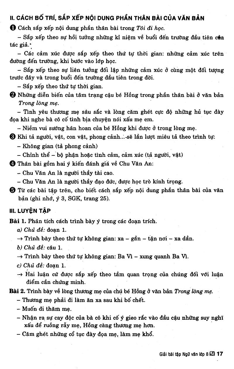 Giải Bài Tập Ngữ Văn Lớp 8